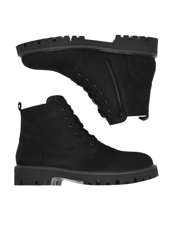 Rieker Rieker Schnürschuhe 30430-00 Schwarz