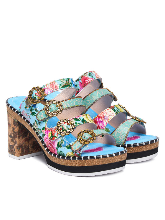 Laura Vita Laura Vita Шльопанці Naomio 10 Голубий