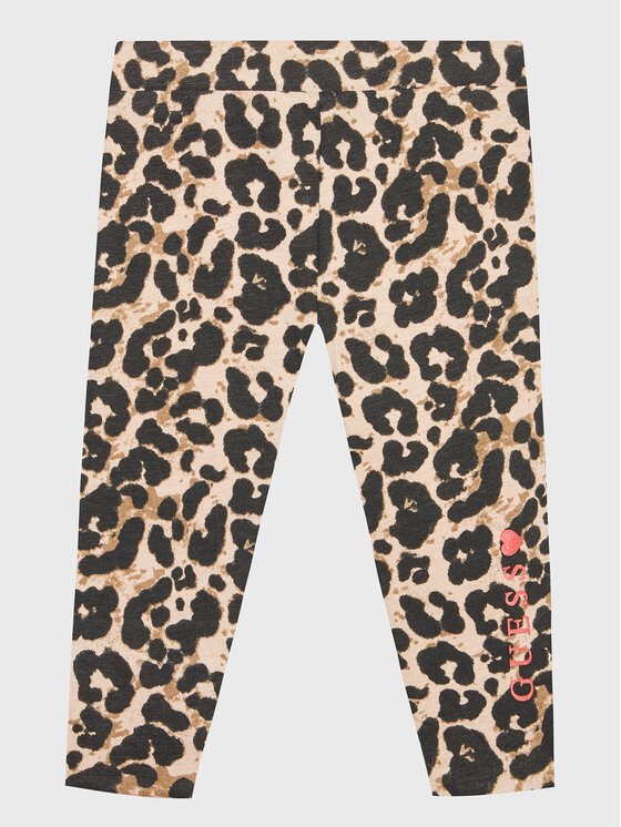 Guess Guess Legginsy K2BB00 J1313 Beżowy Slim Fit