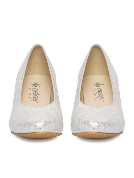 Rieker Rieker Обувки на ток 44650-90 Сребрист