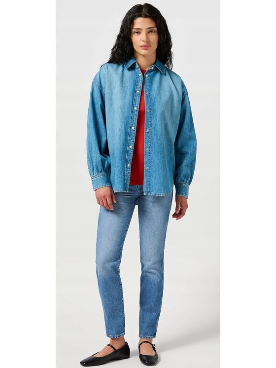 Wrangler Wrangler Jeansy Piper 653 Niebieski Slim Fit