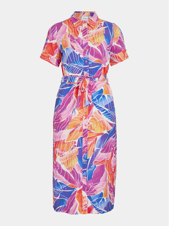 Vila Vila Kleid für den Alltag Limia 14095808 Bunt Regular Fit