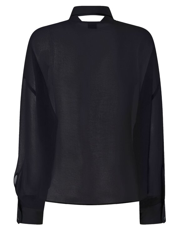 PINKO PINKO Košeľa Marquilla camicia georgette Čierna Regular Fit