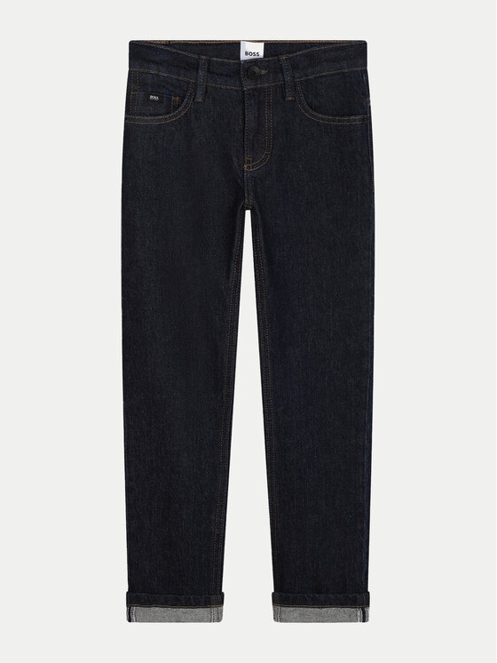 BOSS Boss Jeans hlače J51148 S Mornarsko modra Slim Fit