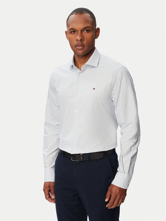 Tommy Hilfiger Cămașă MW0MW43747 Albastru deschis Regular Fit