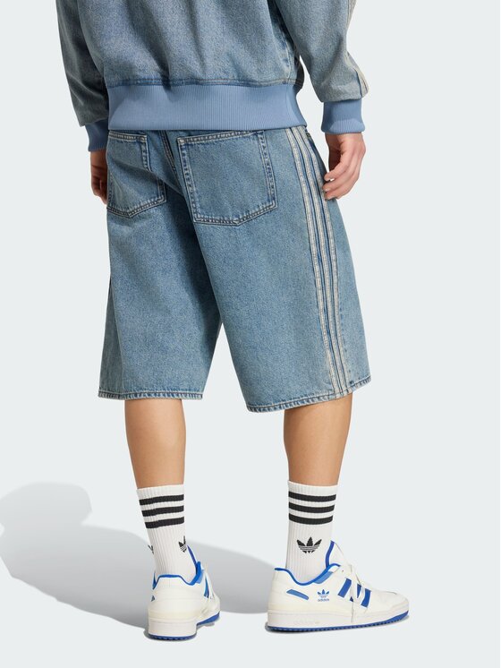 adidas adidas Szorty jeansowe Firebird Adicolo KS4975 Niebieski Regular Fit