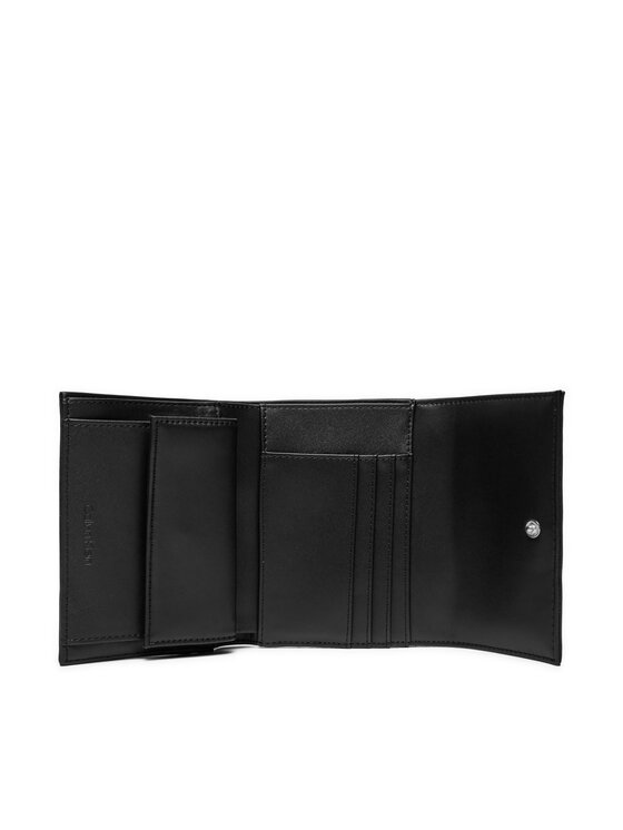 Calvin Klein Calvin Klein Mali ženski novčanik Ck Daily Medium Trifold_Pbl K60K612851 Crna