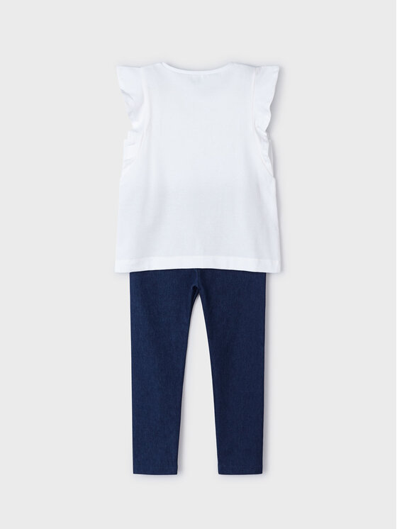 Mayoral Mayoral Набір футболка та легінси 3703 Cиній Slim Fit