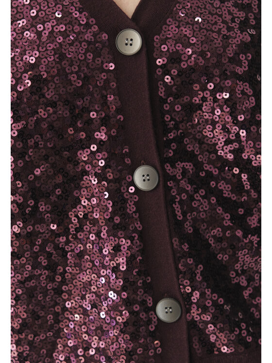 TATUUM TATUUM Sweter GLOSS Bordowy Classic Fit