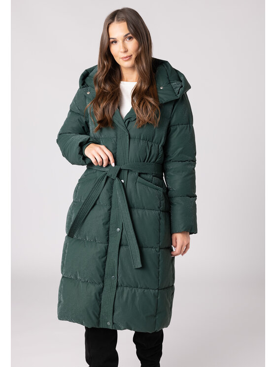 QUIOSQUE QUIOSQUE Płaszcz QUIOSQUE 9VS001945 Zielony Regular Fit