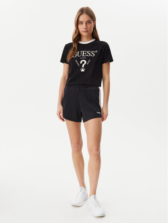 Guess Guess T-Shirt V5GI18 I3Z14 Czarny Regular Fit