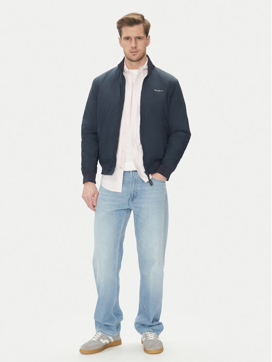 Pepe Jeans Pepe Jeans Μπόμπερ μπουφάν Mustrel PM403108 Σκούρο μπλε Regular Fit