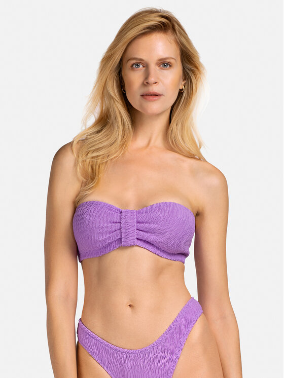 Miss Lou Miss Lou Bikini pezzo sopra G-SP2-FL Viola