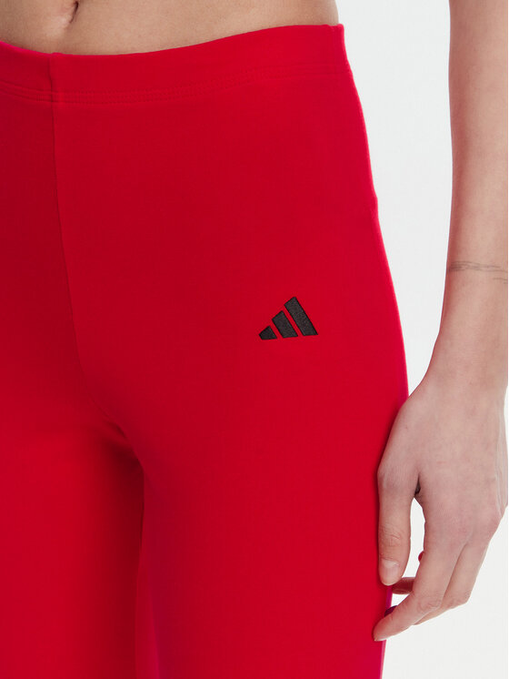 adidas adidas Legginsy Essentials Small Logo JD3074 Czerwony Flare Fit