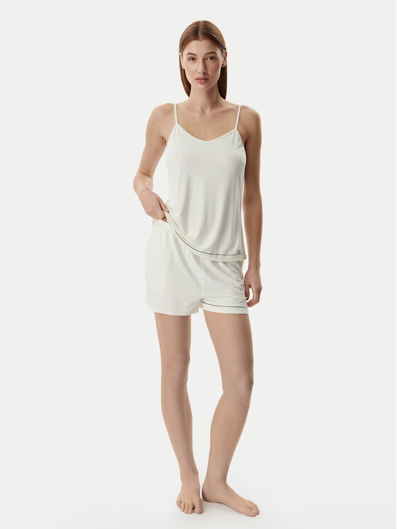 KARL LAGERFELD KARL LAGERFELD Pižama B1W45011 Šviesiai smėlinė Regular Fit