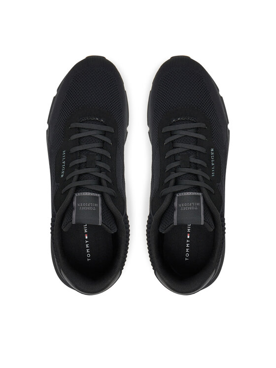 Tommy Hilfiger Tommy Hilfiger Снікерcи Faston 6c Mix FM0FM05423 Чорний