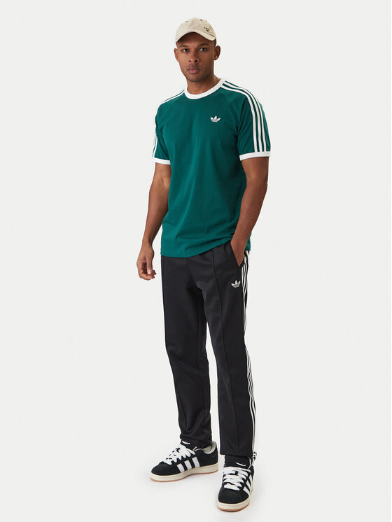 adidas adidas Marškinėliai 3-Stripes KE3534 Žalia Regular Fit
