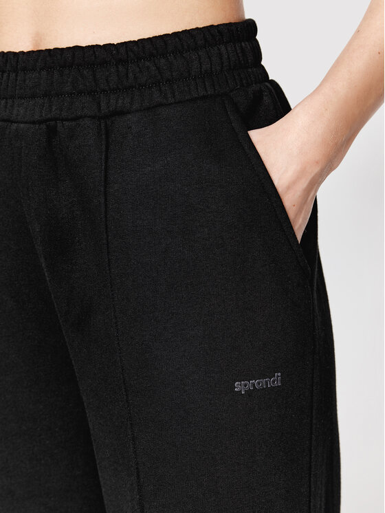 Sprandi Sprandi Spodnie dresowe SP22-SPD504 Czarny Regular Fit