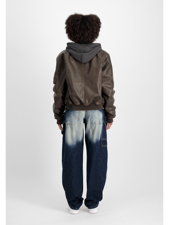 Alpha Industries Alpha Industries Kurtka bomber MA-1 Faux Leather Vintage Bomber Jacket Women Brązowy Regular Fit
