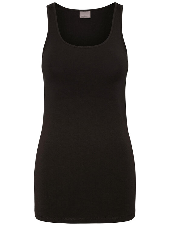 Vero Moda Vero Moda Marškinėliai Maxi My Soft 10185110 Juoda Regular Fit