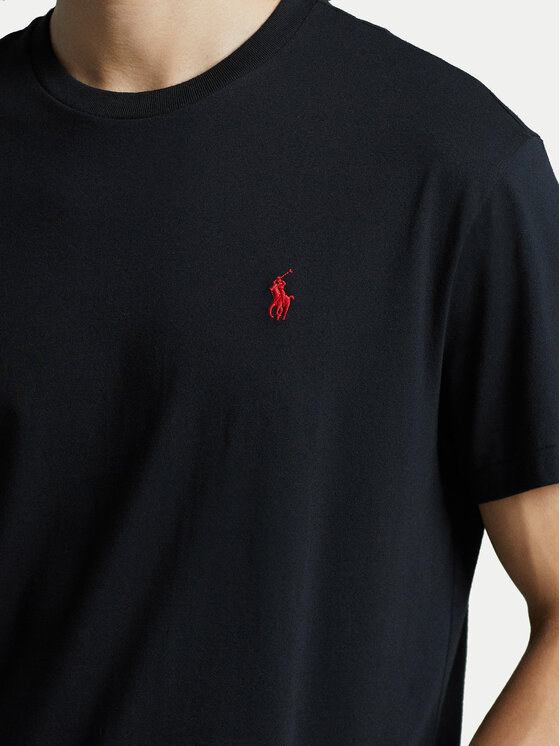 Polo Ralph Lauren Polo Ralph Lauren Футболка Bsr 710680785 Чорний Custom Slim Fit