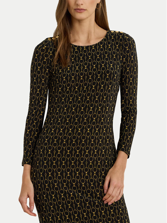 LAUREN RALPH LAUREN LAUREN RALPH LAUREN Sukienka codzienna 200980037001 Czarny Slim Fit