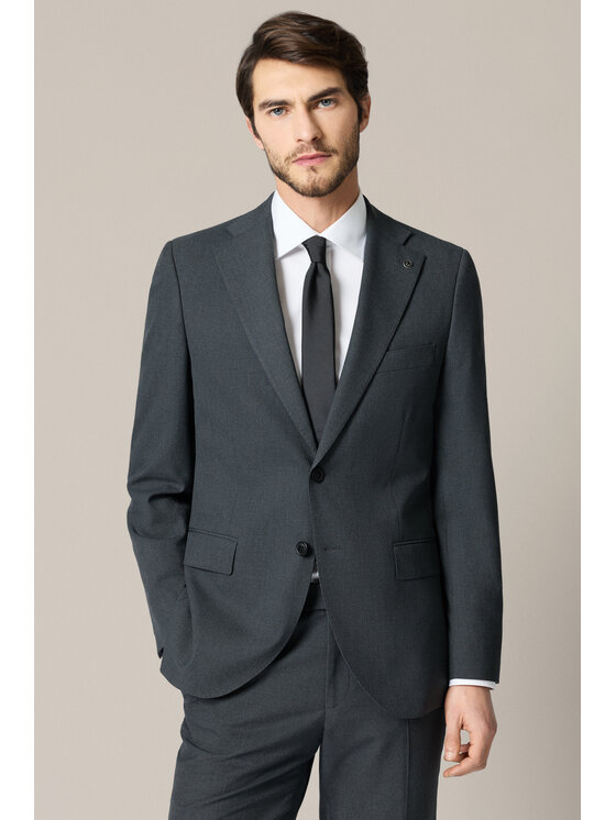 Lancerto Lancerto Garnitur Apricale GA073225000003 Szary Slim Fit
