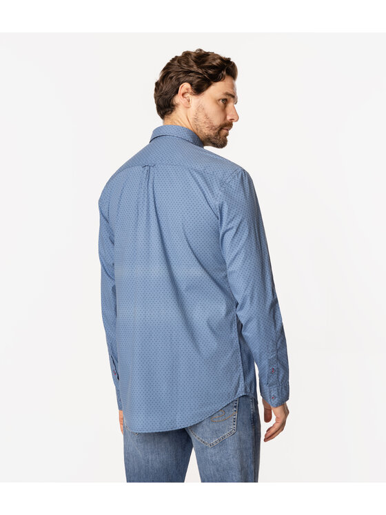 Lee Cooper Lee Cooper Koszula REY ML48 Niebieski Regular Fit