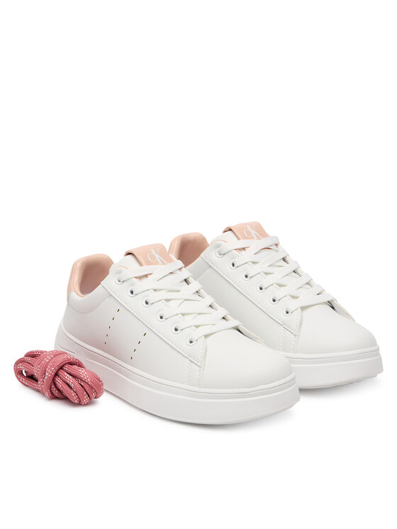 Calvin Klein Calvin Klein Sneakers Low Cut Lace-Up V3A9-83221-1355A953 S Alb