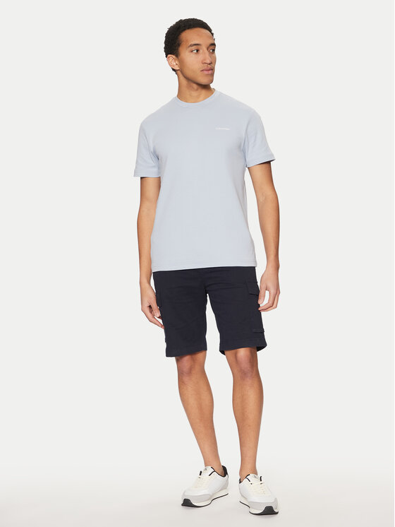 Calvin Klein Calvin Klein Tričko Micro Logo K10K109894 Modrá Regular Fit