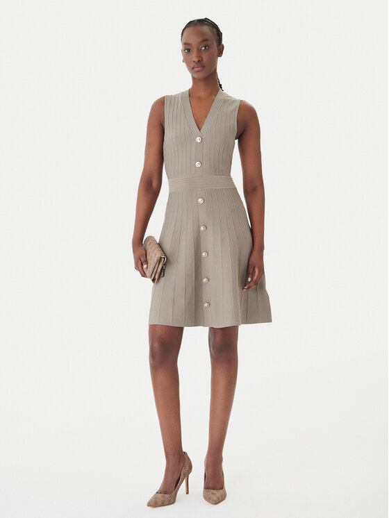 Guess Guess Strickkleid W6GK53 Z0658 Grün Regular Fit