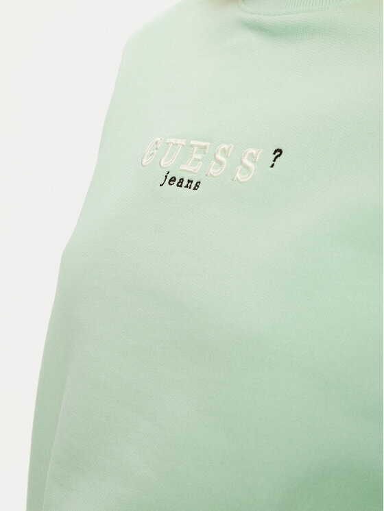 Guess Jeans Guess Jeans Džemperis W5RQ28 K68I4 Žalia Regular Fit