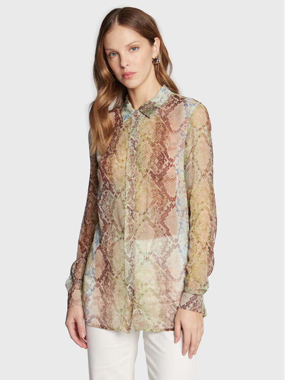 Cămașă Guess Femei, Mărimea: S, Verde, W3RH66 WDW52