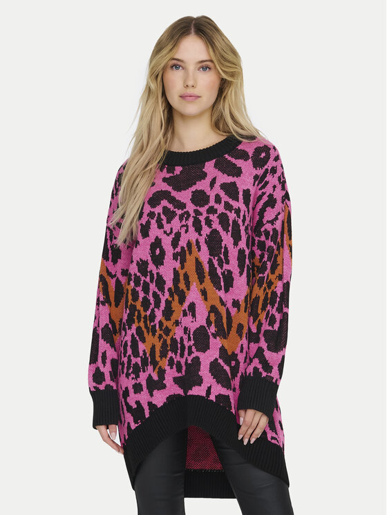 ONLY ONLY Sweater Helena 15332159 Rózsaszín Oversize
