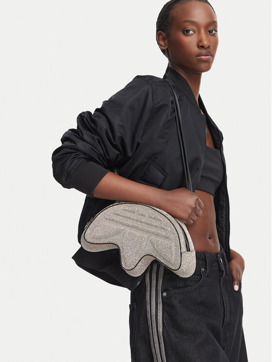 adidas adidas Handtasche Trefoil Rhinestone KS9294 Silberfarben