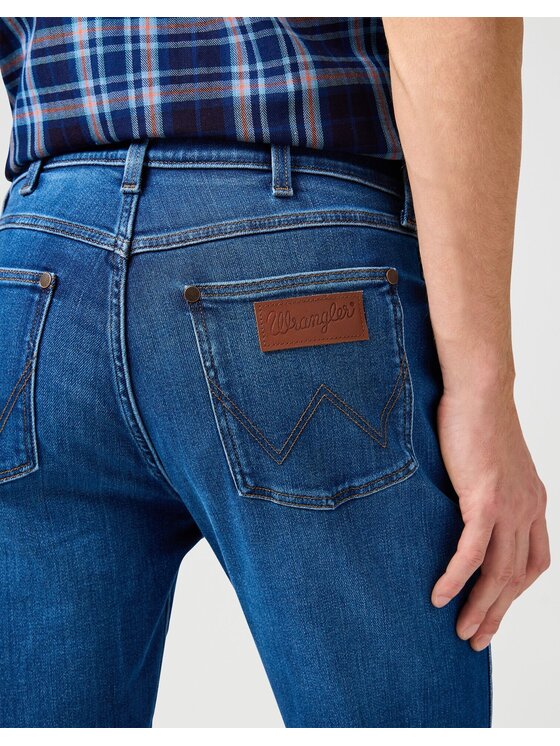 Wrangler Wrangler Jeansy LARSTON Niebieski Slim Fit