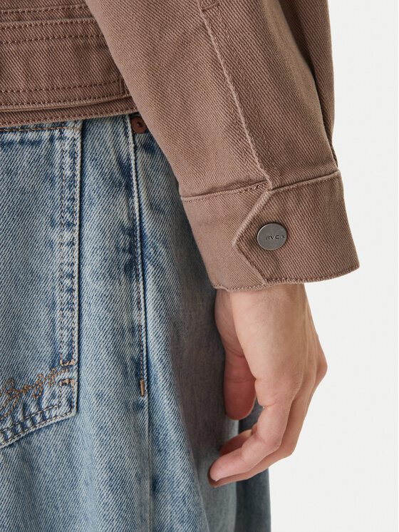 RVCA RVCA Kurtka jeansowa Dayshift II 23B153503 Beżowy Regular Fit