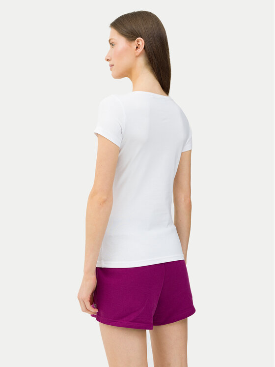 4F 4F T-krekls 4FWSS24TTSHF1161 Balts Slim Fit