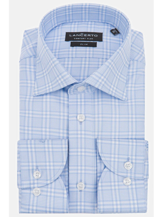 Lancerto Lancerto Koszula Ramona KO073120000013 Błękitny Slim Fit