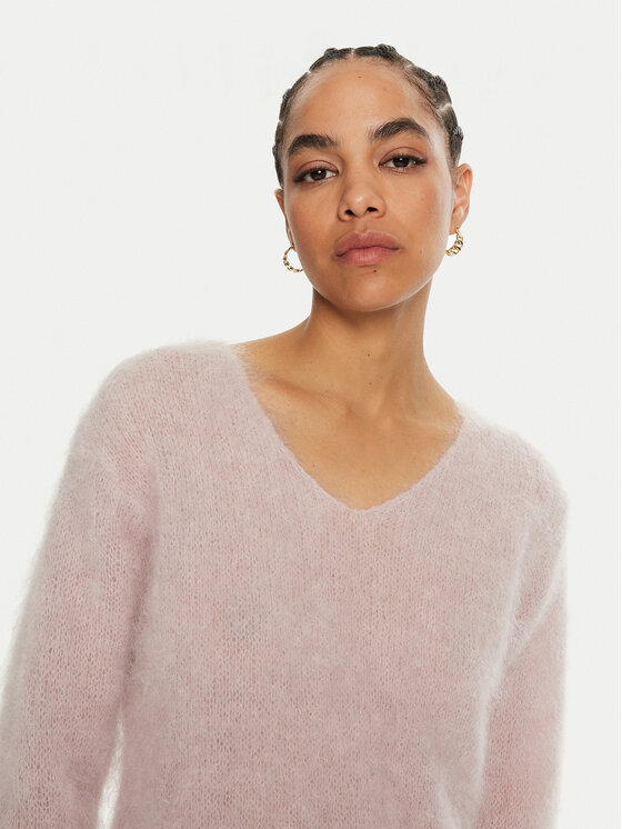 Dixie Dixie Džemper M277K009A Ružičasta Relaxed Fit