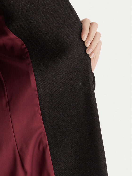 PINKO PINKO Vlněný kabát Jacinta Capotto 106123 A30G Šedá Regular Fit
