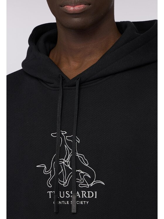 Trussardi Trussardi Felpa G8078100032N033 Nero Regular Fit