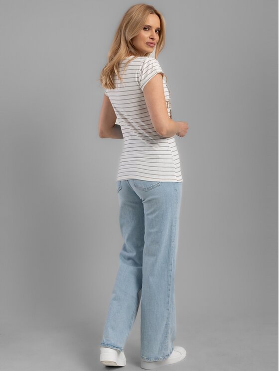 Perso Perso T-Shirt TCE91C0040F Szary Regular Fit