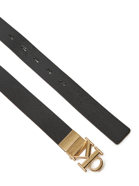Calvin Klein Calvin Klein Жіночий ремінь Monogram Plaque Buckle 25Mm Rev LV04K7005G Чорний