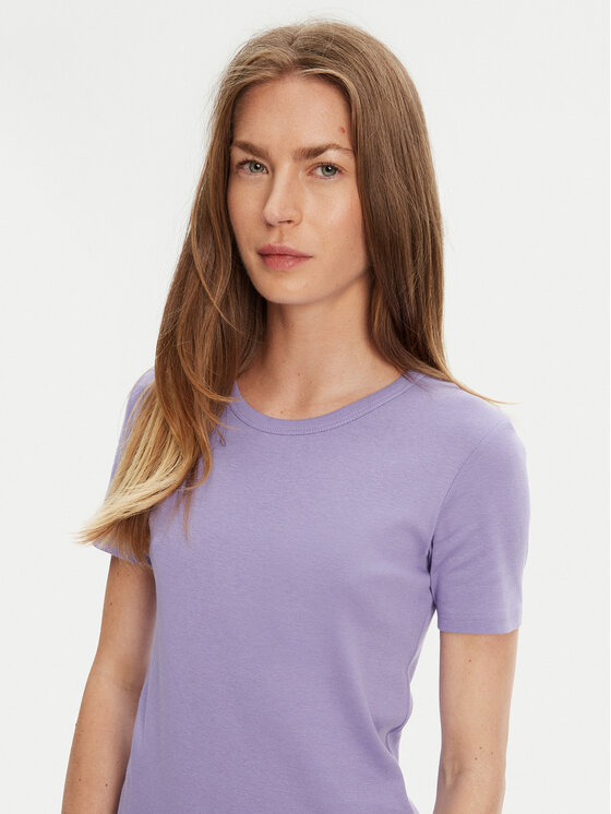 United Colors Of Benetton United Colors Of Benetton Majica 3GA2E16A0 Vijolična Regular Fit
