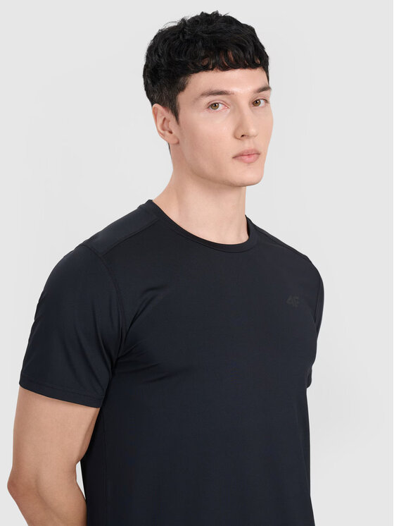 4F 4F Funkčné tričko 4FWMM00TFTSM1830-20S Čierna Regular Fit