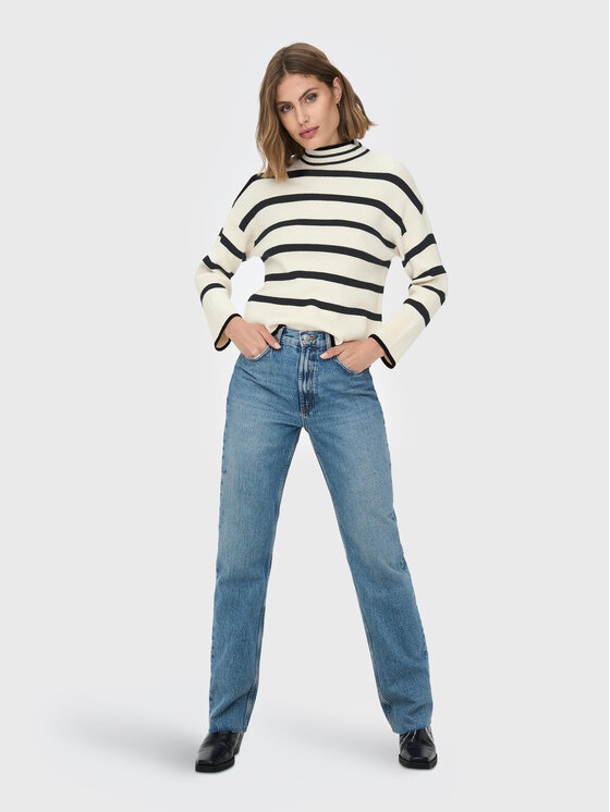 ONLY ONLY Sweter Fibi 15259096 Beżowy Regular Fit