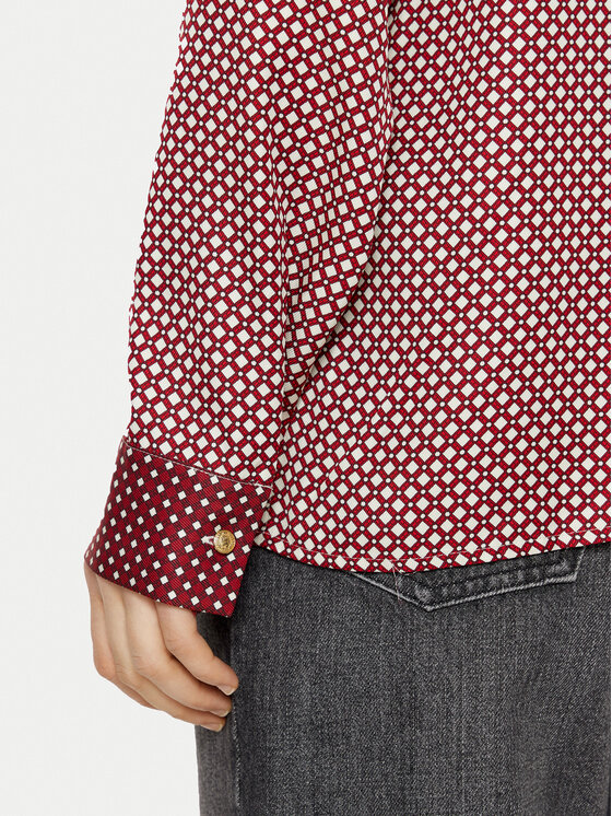 Tommy Hilfiger Tommy Hilfiger Košeľa WW0WW44036 Bordová Relaxed Fit