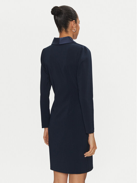 Rinascimento Rinascimento Sukienka koktajlowa CFC0019793002 Granatowy Regular Fit