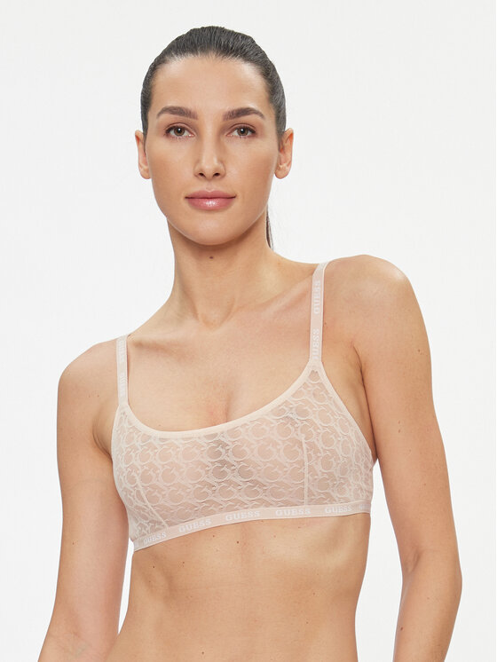 Guess Guess Bralette krūšturis O3BC16 KBXA0 Bēšs